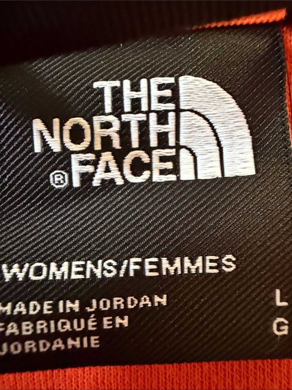 The North Face orange hoodie size Large - Picture 5 of 8